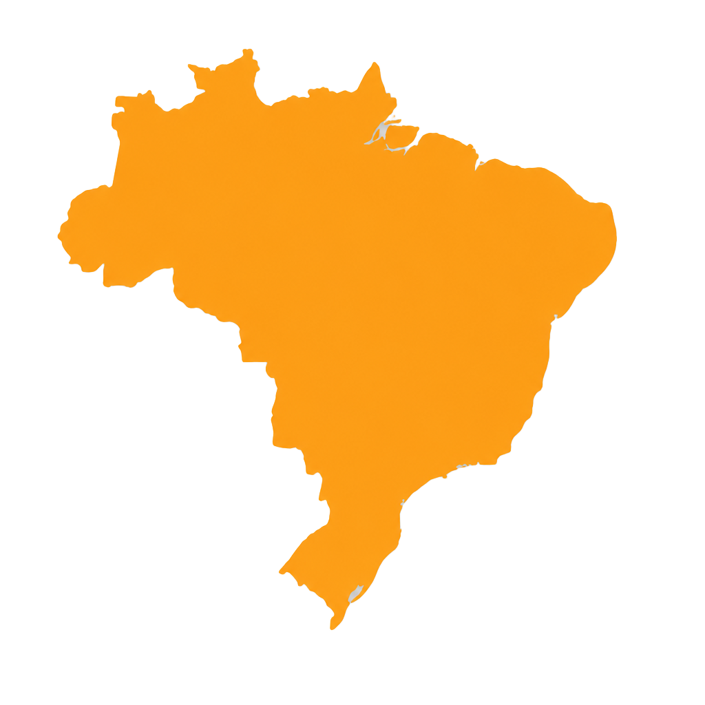 Mapa do Brasil com as nossas unidades